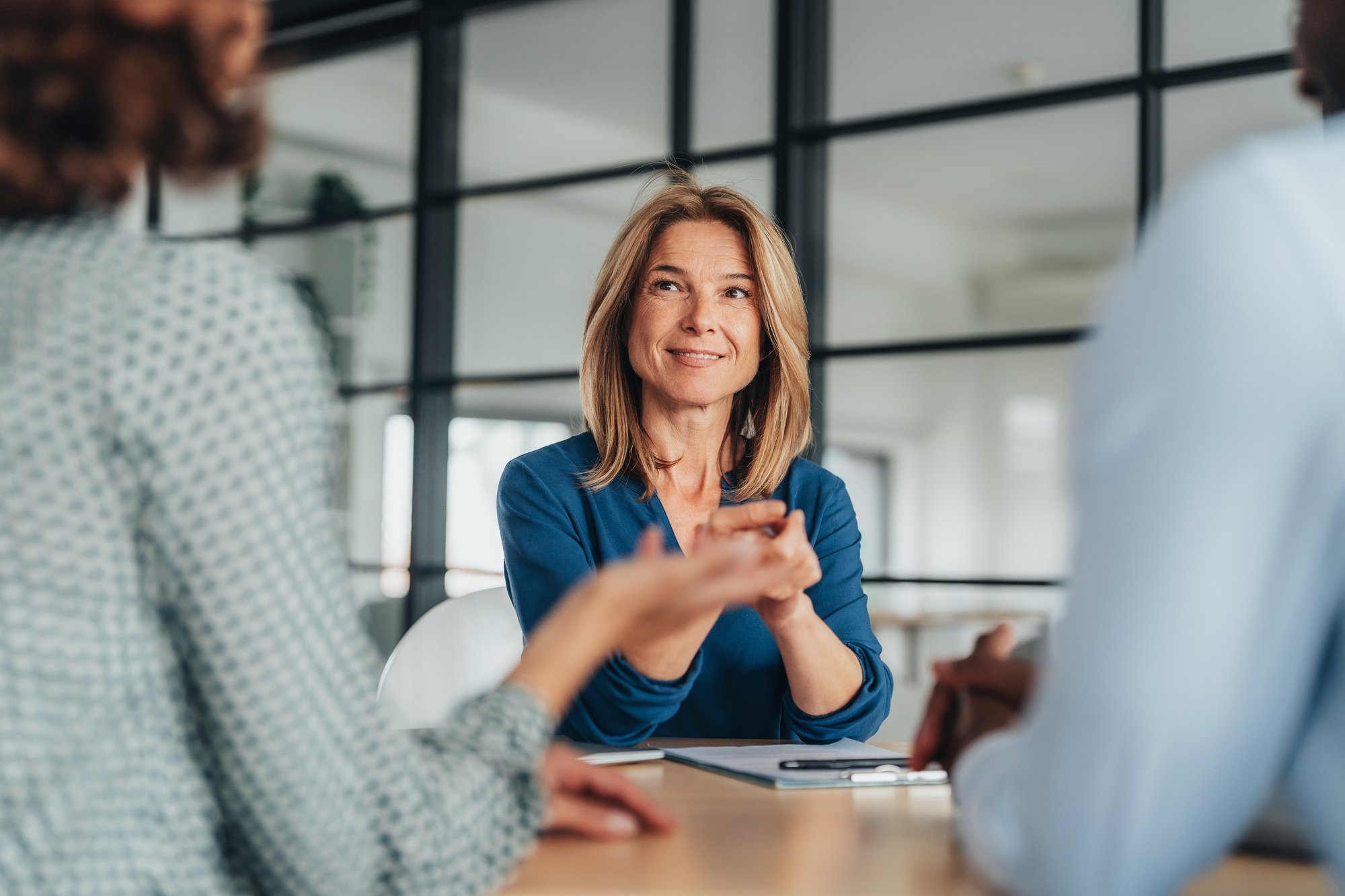 Job interview - HR - Crucial Conversation with Employee iStock-2214463180 